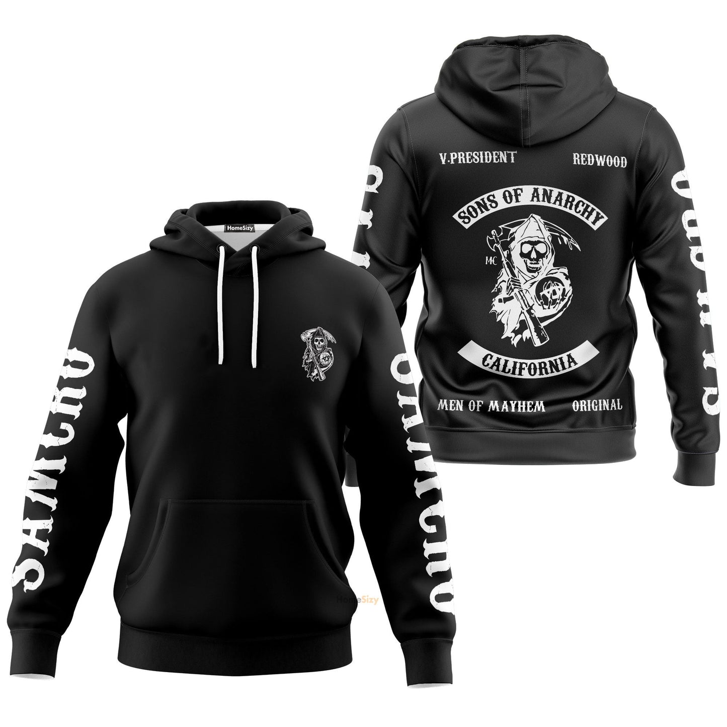 Sons Of Anarchy Men Of Mayhem Hoodie All Over Print Pullover Sweatshirt