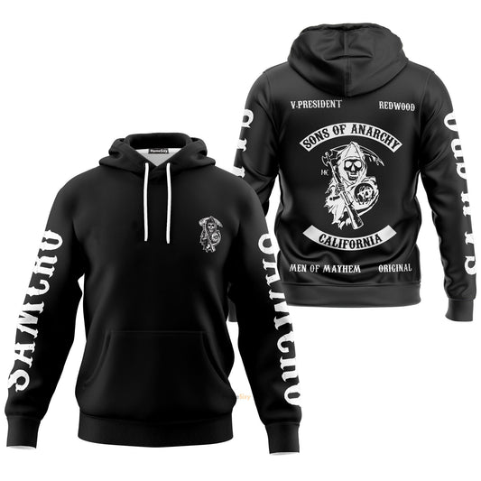 Sons Of Anarchy Men Of Mayhem Hoodie All Over Print Pullover Sweatshirt