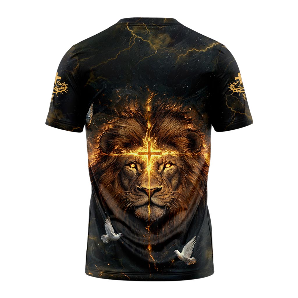 Faith Over Fear Divine Strength 3D TShirt
