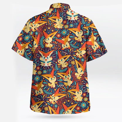Victini Hawaiian Shirt – Victory Vibes Tropical Style - Tropi Hawaiian Shirts