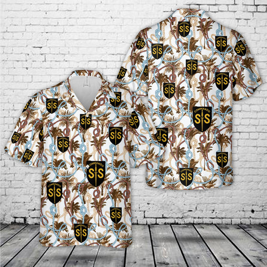 WW2 British Army No2 Commando SAS Badge - Special Air Service Hawaiian Shirt