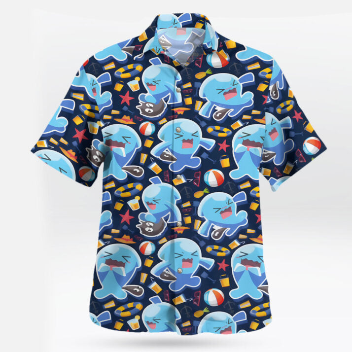 Wobbuffet Pokemon Hawaiian Shirt Funny Summer Anime Style