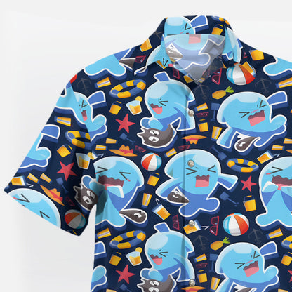 Wobbuffet Pokemon Hawaiian Shirt Funny Summer Anime Style