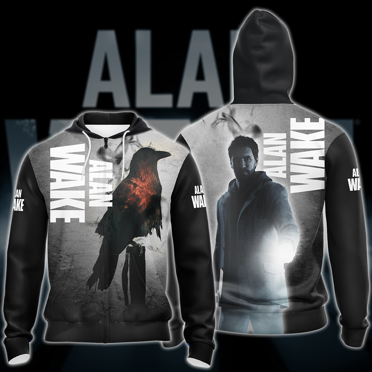Alan Wake Video Game All Over Printed T-shirt Tank Top Zip Hoodie Pullover Hoodie Hawaiian Shirt Beach Shorts Joggers