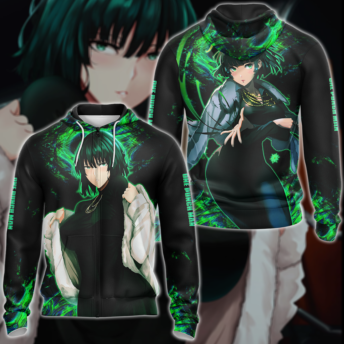 One Punch Man Fubuki 3D All Over Print T-shirt Tank Top Zip Hoodie Pullover Hoodie Hawaiian Shirt Beach Shorts Jogger