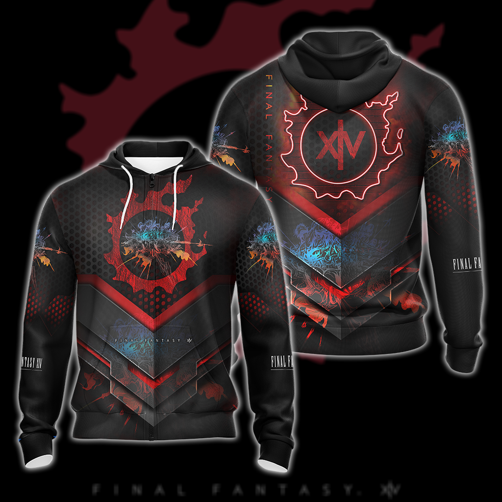 Final Fantasy XIV All Over Print T-shirt Tank Top Zip Hoodie Pullover Hoodie Hawaiian Shirt