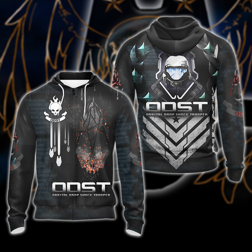 Halo ODST All Over Print T-shirt Tank Top Zip Hoodie Pullover Hoodie Hawaiian Shirt