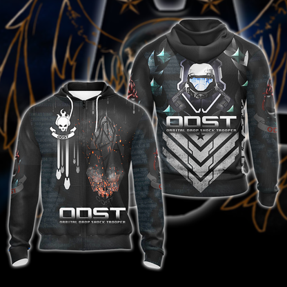 Halo ODST All Over Print T-shirt Tank Top Zip Hoodie Pullover Hoodie Hawaiian Shirt