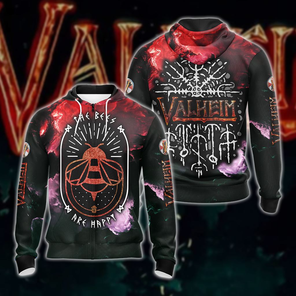 Valheim All 3D Over Print T-shirt Tank Top Zip Hoodie Pullover Hoodie Hawaiian Shirt Beach Shorts Jogger