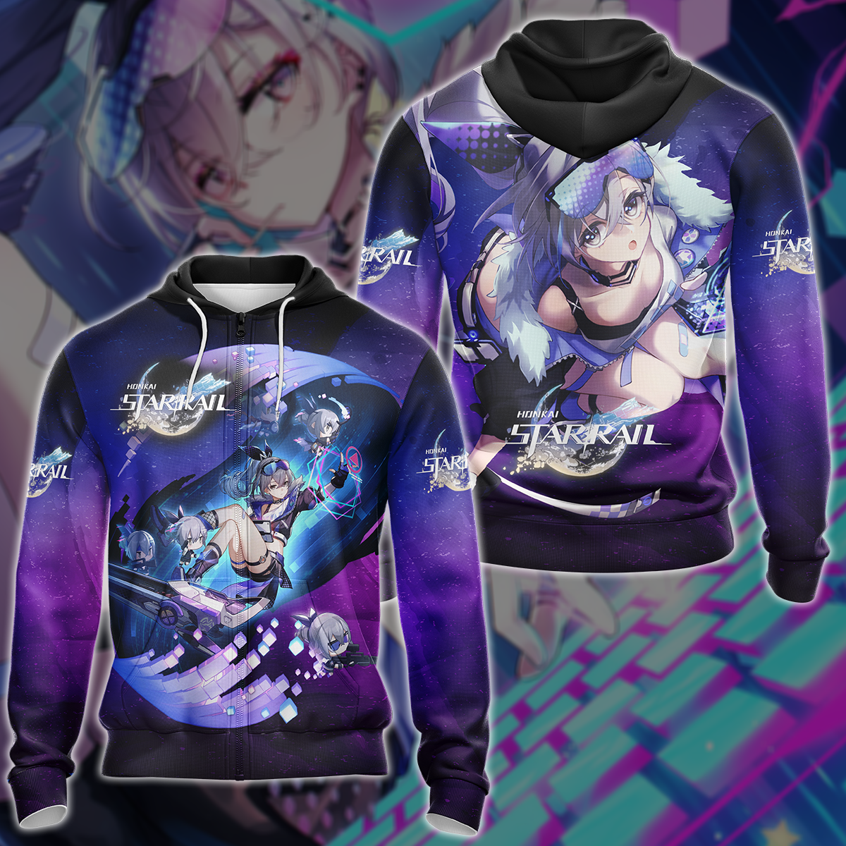 Honkai Star Rail Video Game 3D All Over Printed T-shirt Tank Top Zip Hoodie Pullover Hoodie Hawaiian Shirt Beach Shorts Jogger