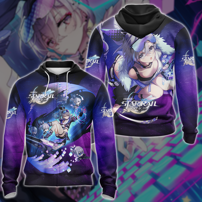 Honkai Star Rail Video Game 3D All Over Printed T-shirt Tank Top Zip Hoodie Pullover Hoodie Hawaiian Shirt Beach Shorts Jogger