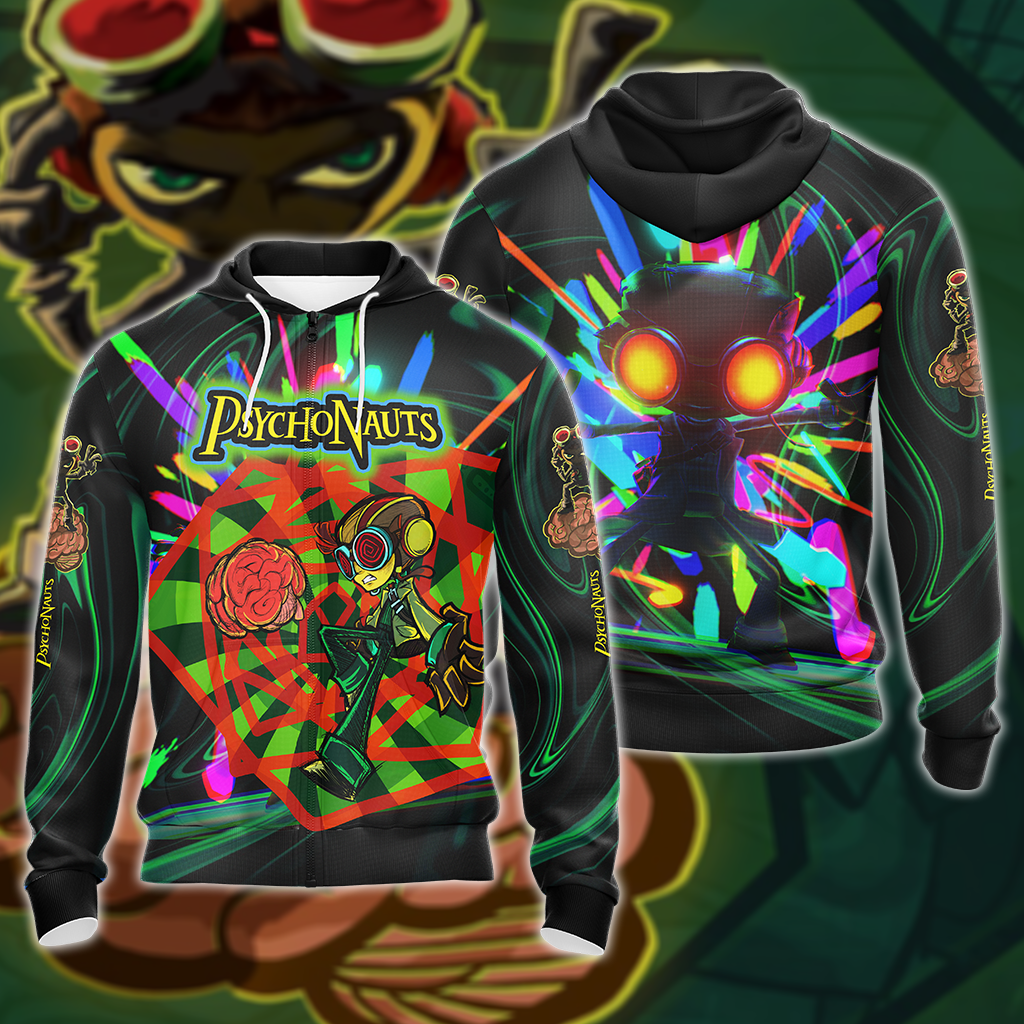 Psychonauts 2 3D All Over Print T-shirt Tank Top Zip Hoodie Pullover Hoodie Hawaiian Shirt Beach Shorts Jogger