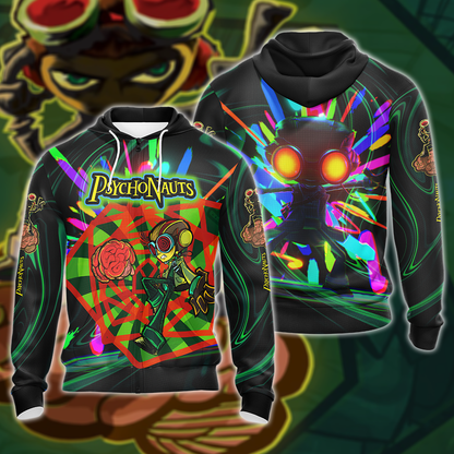 Psychonauts 2 3D All Over Print T-shirt Tank Top Zip Hoodie Pullover Hoodie Hawaiian Shirt Beach Shorts Jogger