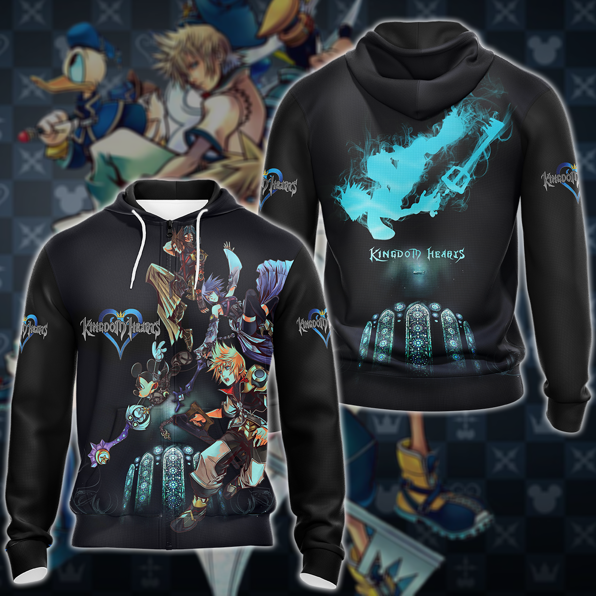 Kingdom Hearts Video Game 3D All Over Print T-shirt Tank Top Zip Hoodie Pullover Hoodie Hawaiian Shirt Beach Shorts Jogger