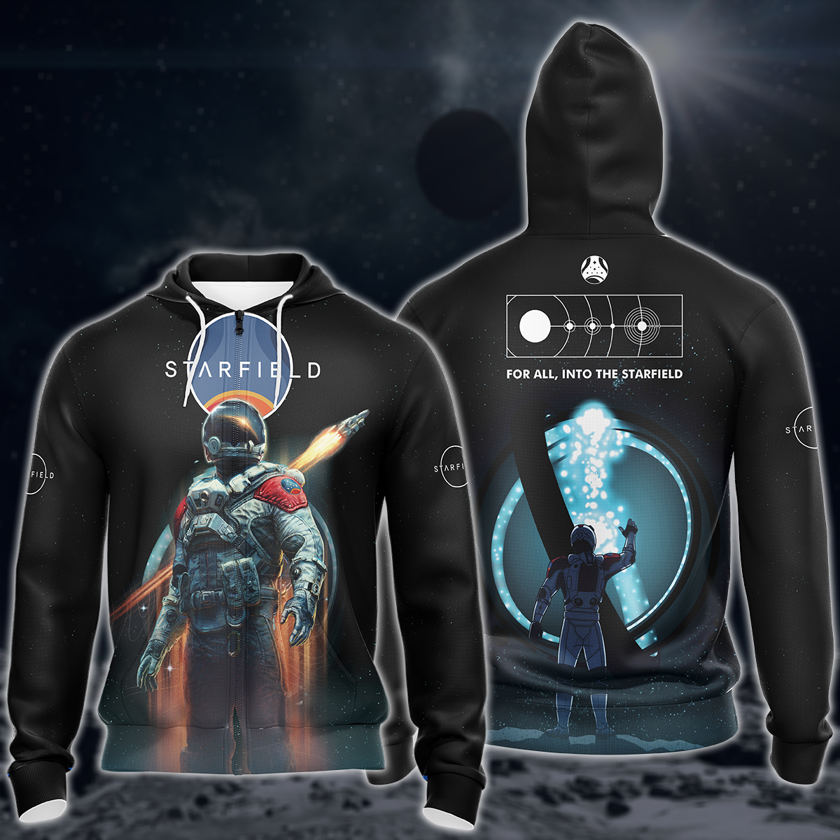 Starfield Video Game 3D All Over Printed T-shirt Tank Top Zip Hoodie Pullover Hoodie Hawaiian Shirt Beach Shorts Joggers