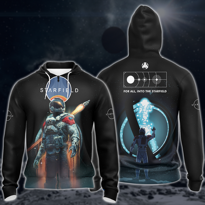 Starfield Video Game 3D All Over Printed T-shirt Tank Top Zip Hoodie Pullover Hoodie Hawaiian Shirt Beach Shorts Joggers