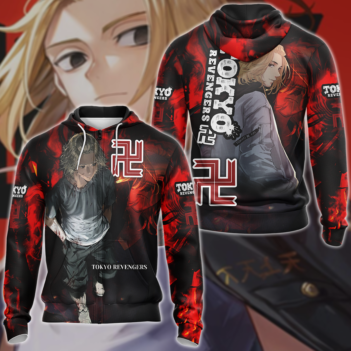 Tokyo Revengers 3D All Over Print T-shirt Tank Top Zip Hoodie Pullover Hoodie Hawaiian Shirt Beach Shorts Jogger