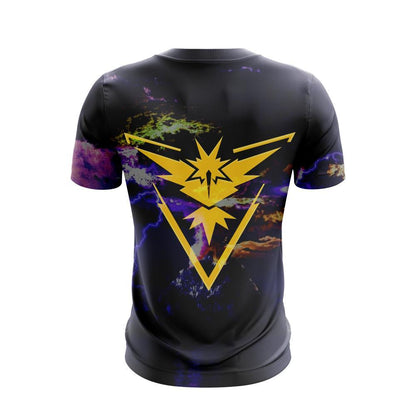 Pokemon T-Shirt Zapdos Team Instinct Pokemon Go T-Shirt Black Unisex - Trendy Gift For Men & Women