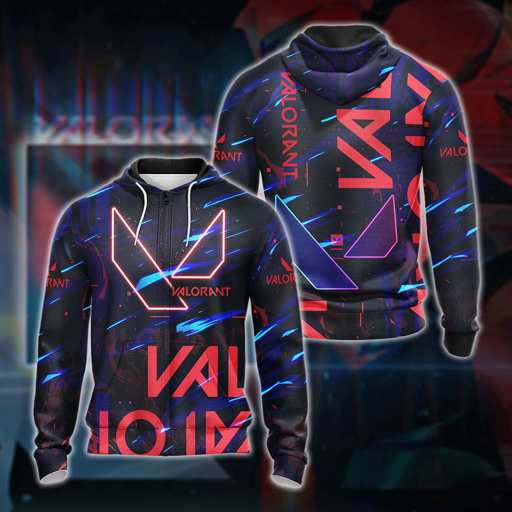 Valorant 3D All Over Print T-shirt Tank Top Zip Hoodie Pullover Hoodie Hawaiian Shirt Beach Shorts Jogger