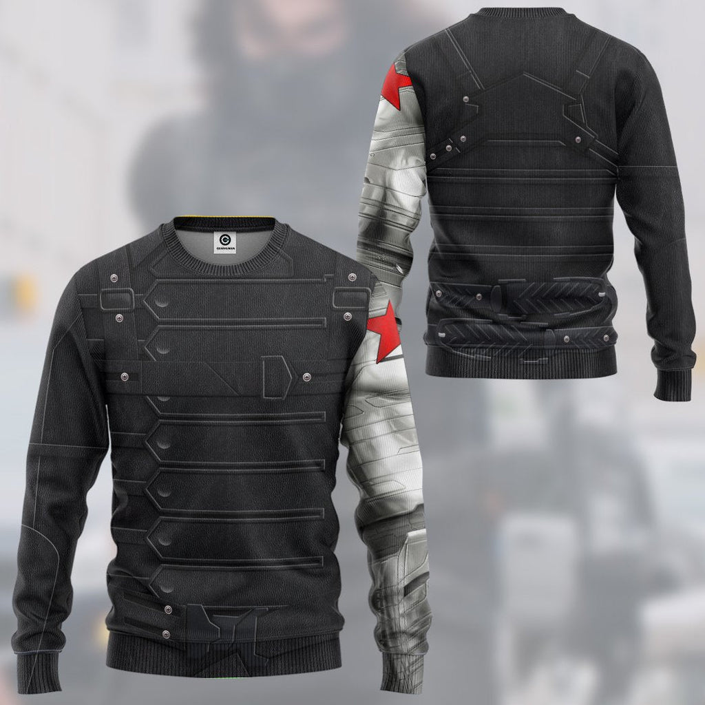  Mrvl Bucky Barnes Winter Soldier Custom Tshirt Hoodie Apparel
