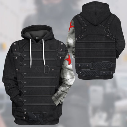  Mrvl Bucky Barnes Winter Soldier Custom Tshirt Hoodie Apparel