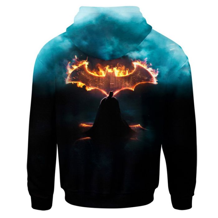 Batman Hoodie Dc Batman Dark Knight Returns T-Shirt Black Blue Unisex - Trendy Gift For Men & Women