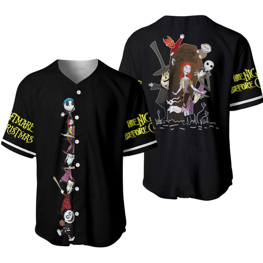 Tnbc Jersey Jack Skellington with Sally and Friends Graphic Jersey Shirt Tnbc Baseball