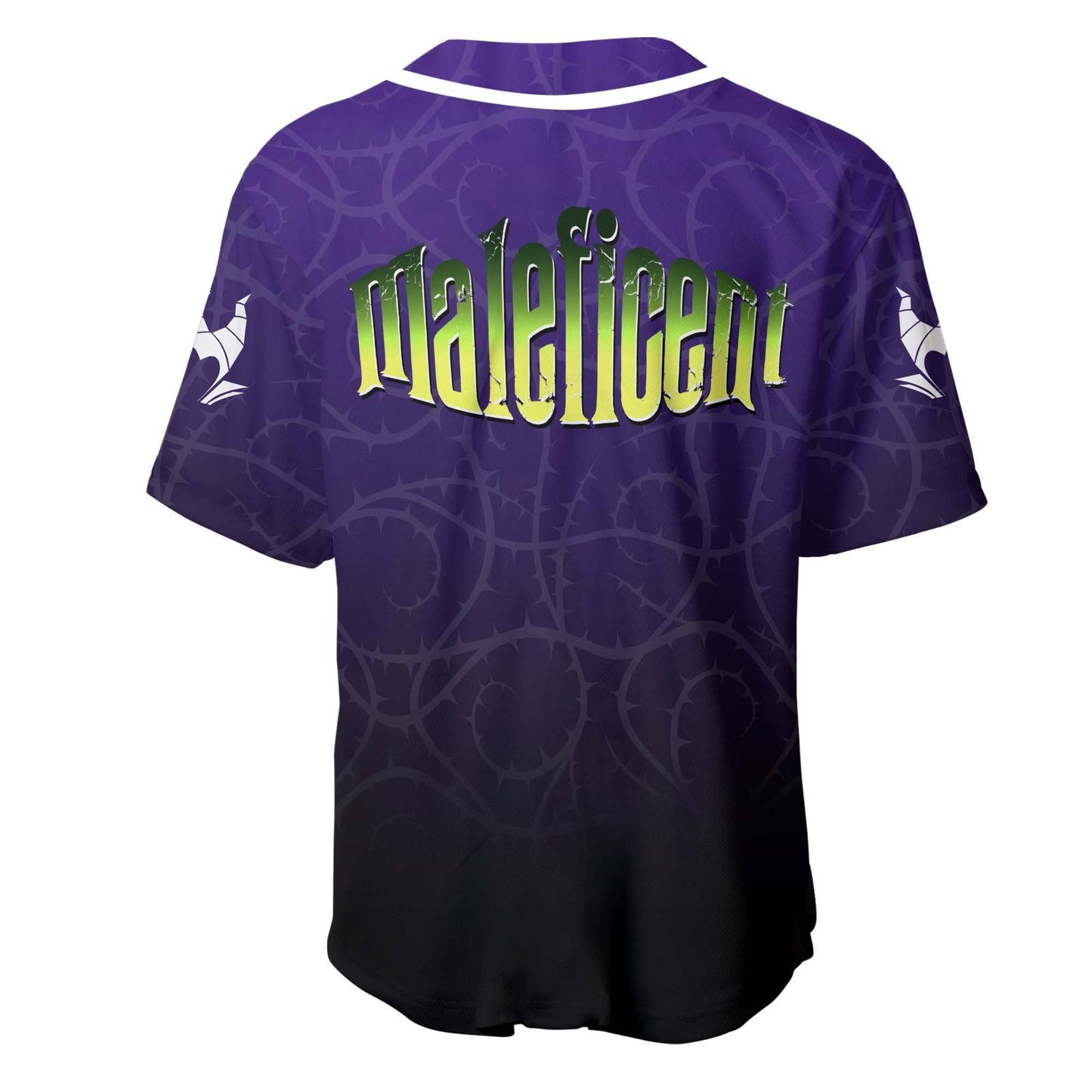 Disney Jersey Disney Villian Maleficent Ombre Purple Black Jersey Shirt Baseball Maleficent Baseball