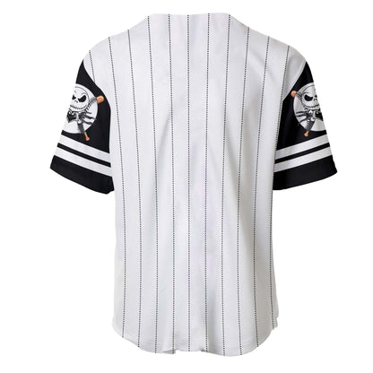 Tnbc Jersey Jack Skellington Hitter Player Graphic Black Jersey Shirt Tnbc Baseball