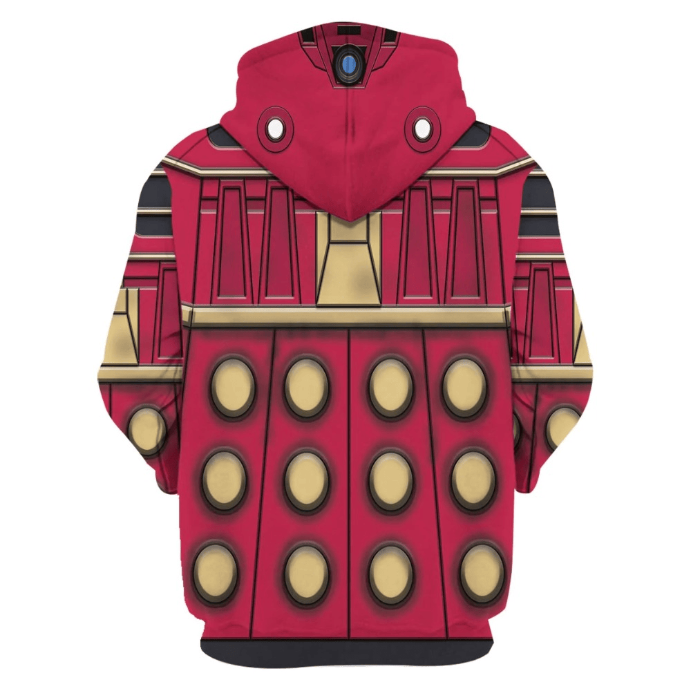 Doctor Who Hoodie Doctor Who Dalek Supreme Costume T-Shirt Red Unisex - Trendy Gift For Men & Women