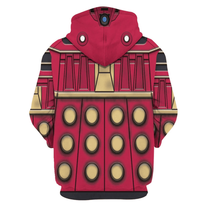 Doctor Who Hoodie Doctor Who Dalek Supreme Costume T-Shirt Red Unisex - Trendy Gift For Men & Women