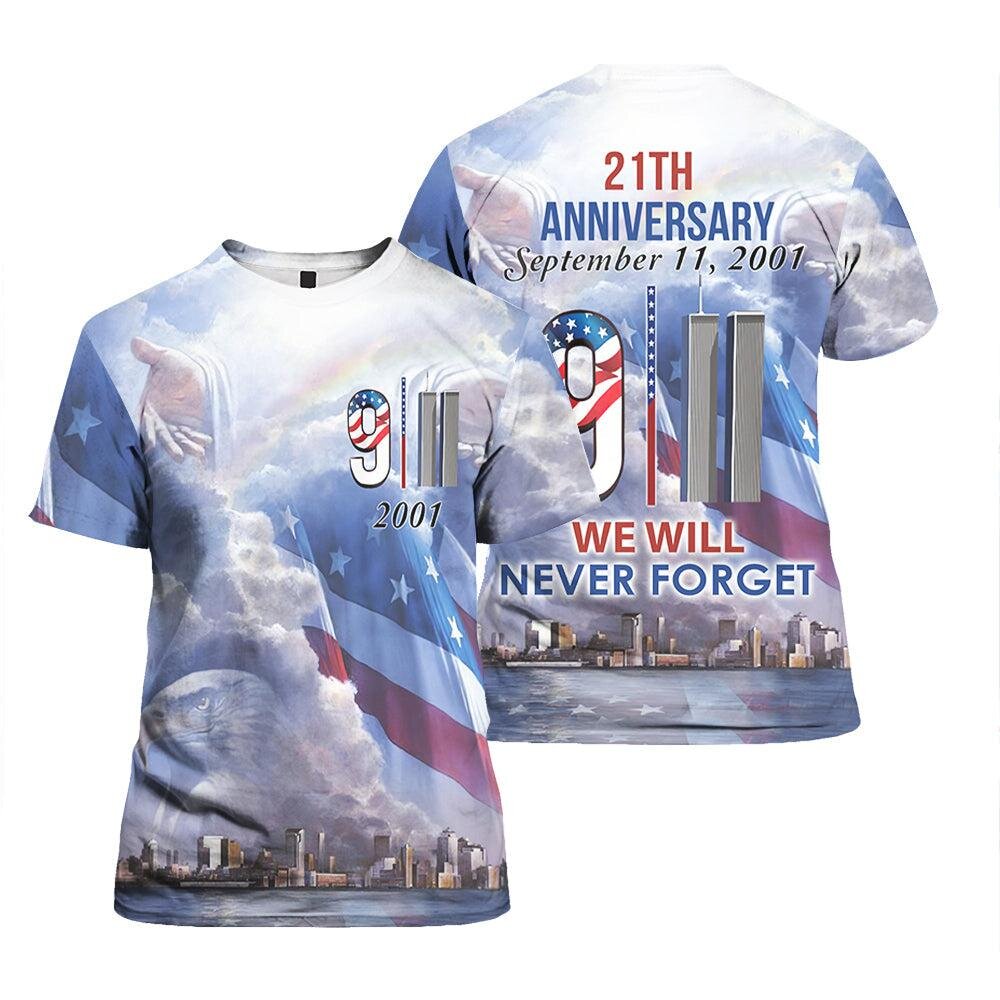 Patriot Day Hoodie 09/11/2001 We Will Never Forget Jesus Hand Shirt Patriot Day Shirt - Trendy Gift For Men & Women