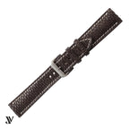 Chocolate Brown Beaver Leather Watch Strap — original product photo