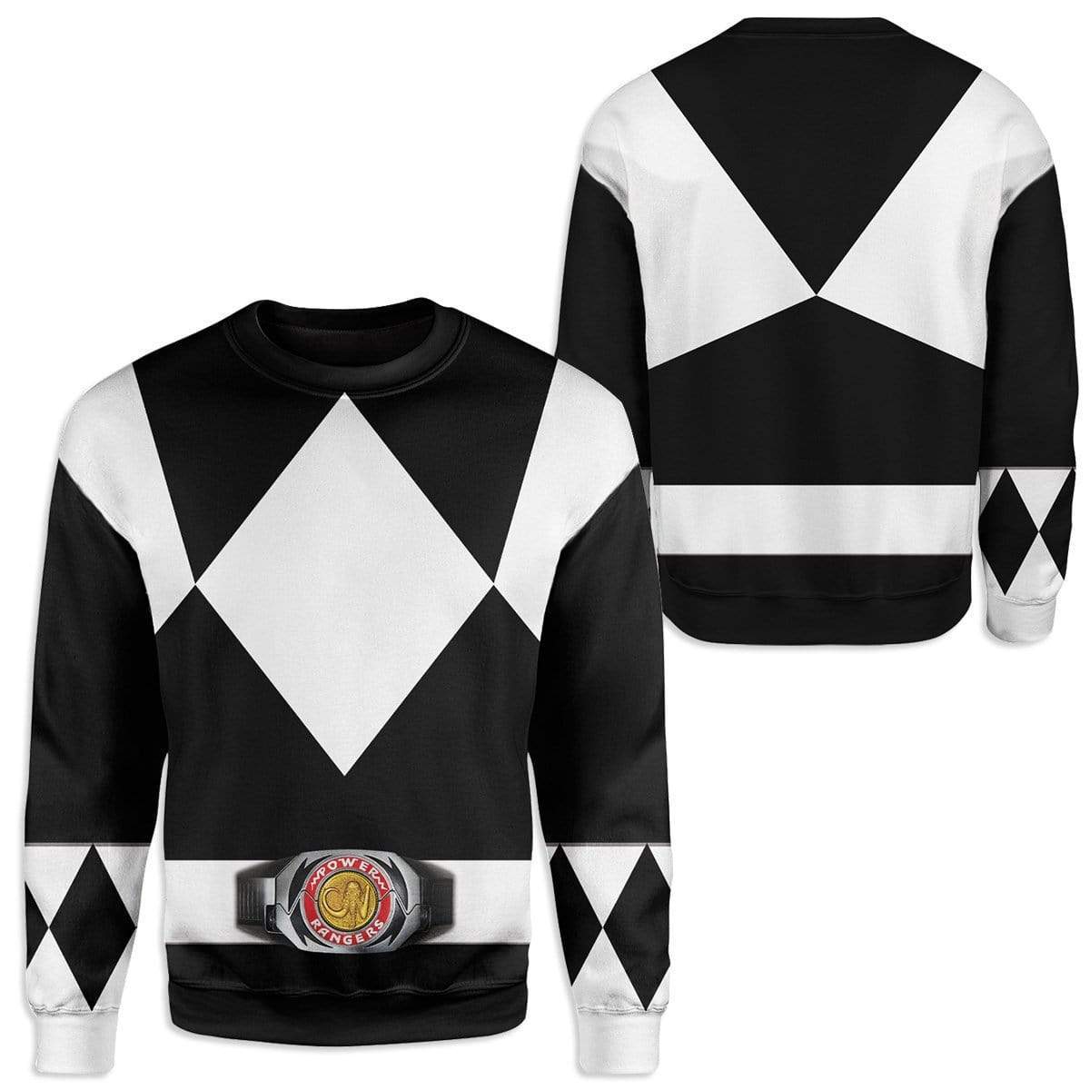 Cosplay Black MIGHTY MORPHIN Power Ranger Custom T-Shirts Hoodies Apparel