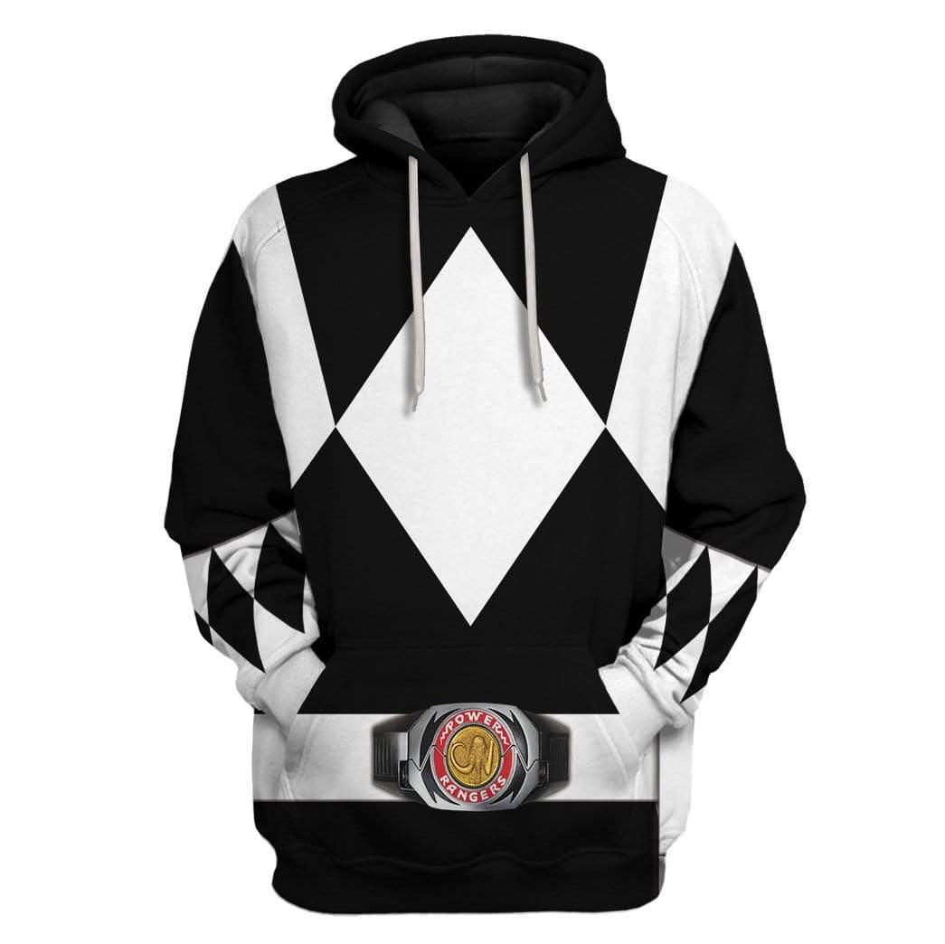 Cosplay Black MIGHTY MORPHIN Power Ranger Custom T-Shirts Hoodies Apparel