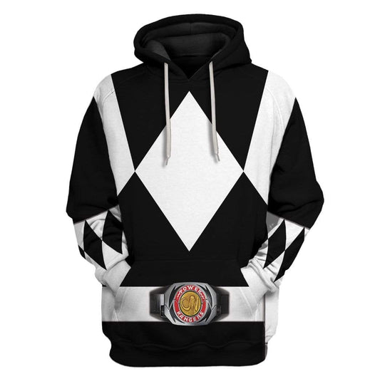 Cosplay Black MIGHTY MORPHIN Power Ranger Custom T-Shirts Hoodies Apparel