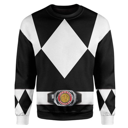 Cosplay Black MIGHTY MORPHIN Power Ranger Custom T-Shirts Hoodies Apparel