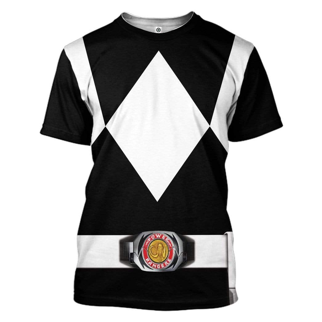 Cosplay Black MIGHTY MORPHIN Power Ranger Custom T-Shirts Hoodies Apparel