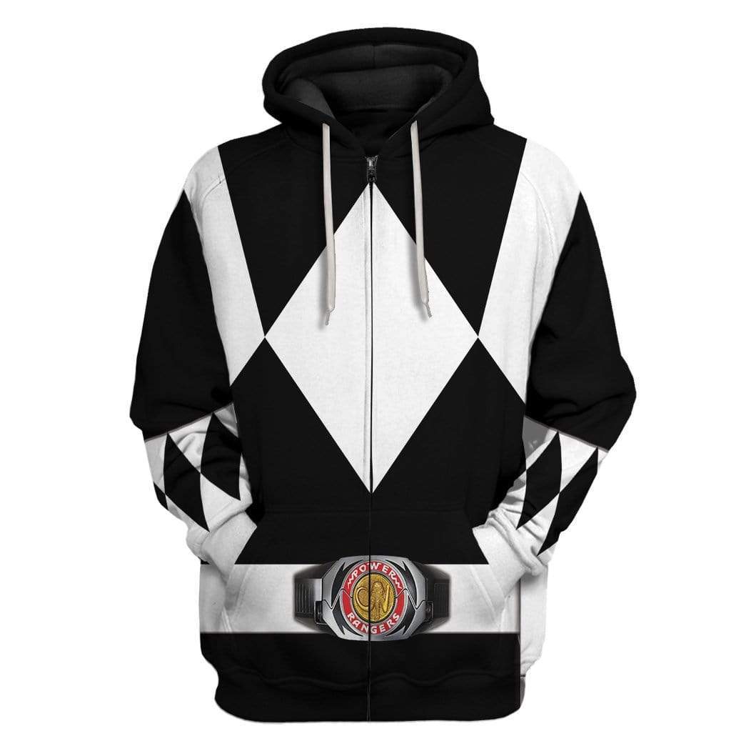 Cosplay Black MIGHTY MORPHIN Power Ranger Custom T-Shirts Hoodies Apparel