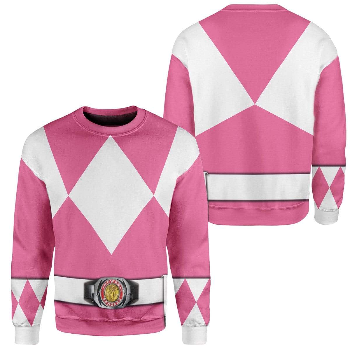 Cosplay Pink MIGHTY MORPHIN Power Ranger Custom T-Shirts Hoodies Apparel