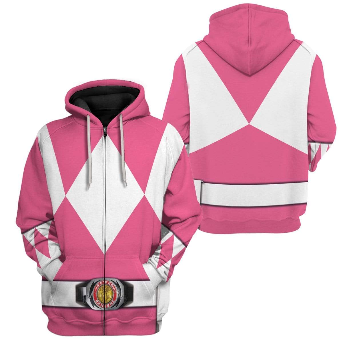 Cosplay Pink MIGHTY MORPHIN Power Ranger Custom T-Shirts Hoodies Apparel