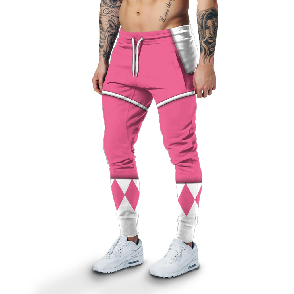 Cosplay Pink MIGHTY MORPHIN Power Ranger Custom T-Shirts Hoodies Apparel
