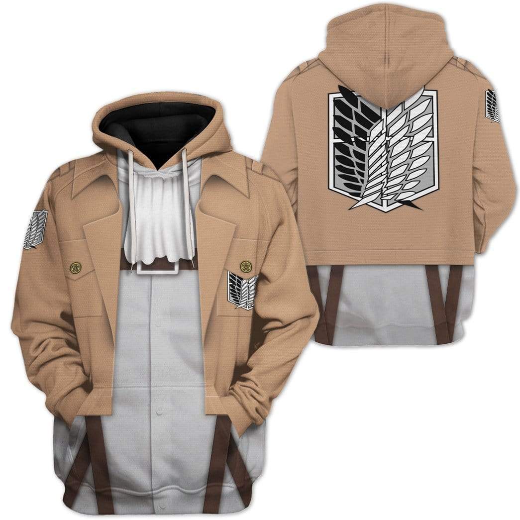  Attack On Titan Shirt Attack On Titan Uniform Costume Hoodie Attack On Titan Hoodie