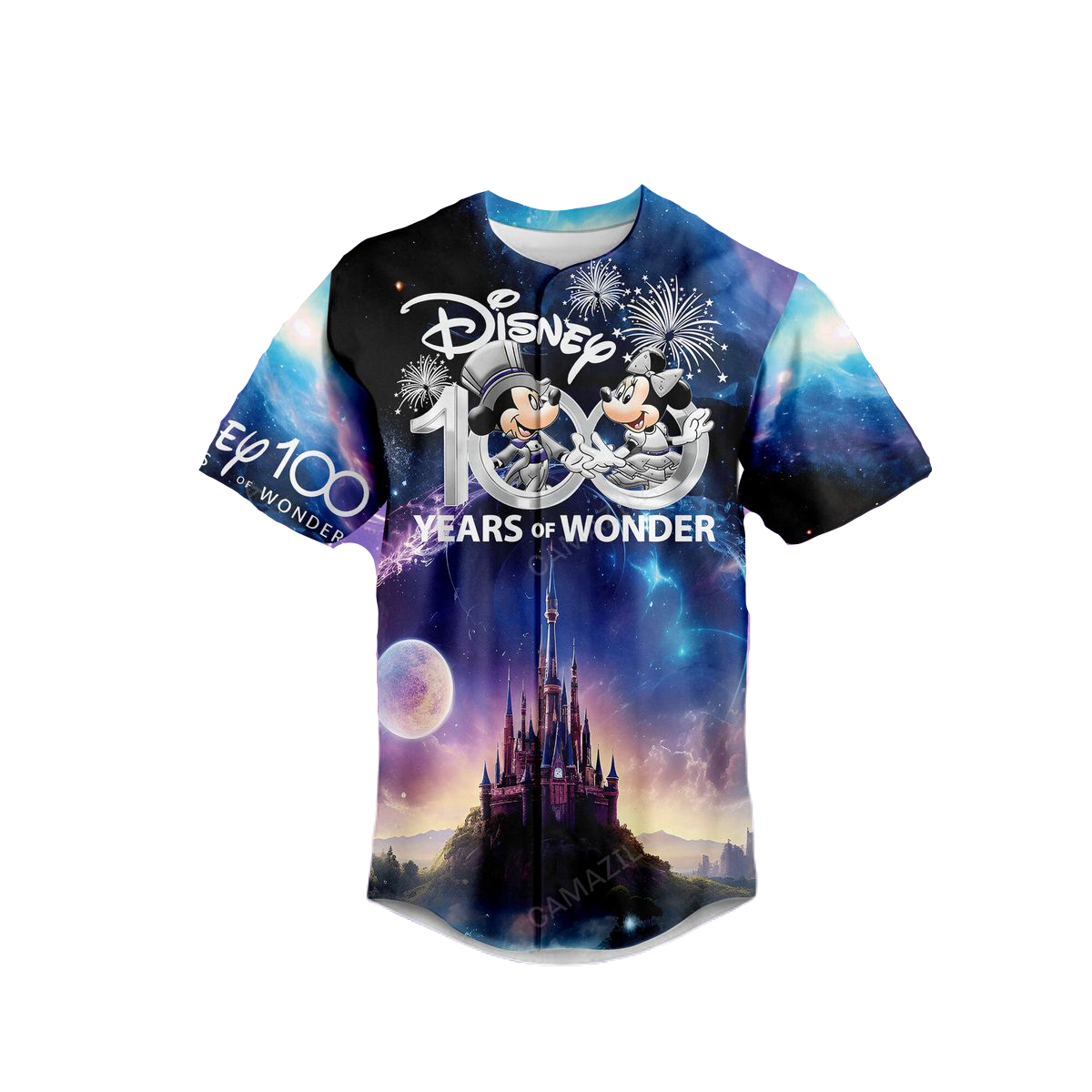 DN Baseball Jersey 100 Years of Wonder Castle Graphic Jersey Shirt Colorful Unisex Adult New Release