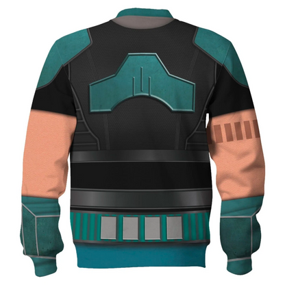 Starwars Hoodie Cara Dune Costume Starwars Cosplay T-Shirt Black Green Unisex Adults - Trendy Gift For Men & Women