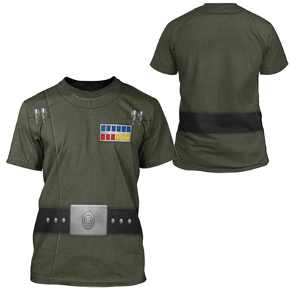 Starwars Hoodie Grand Moff Tarkin Costume Starwars Cosplay T-Shirt Green Unisex Adults - Trendy Gift For Men & Women