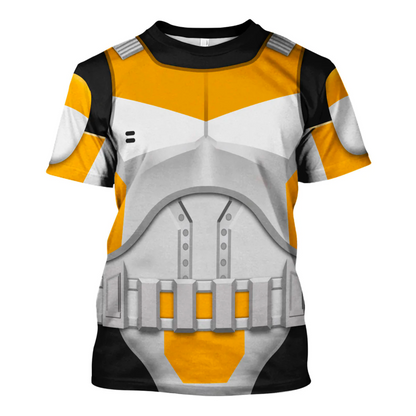 Starwars Hoodie Clone Trooper 212Th Attack Battalion Starwars Cosplay T-Shirt White Orange Unisex Adults - Trendy Gift For Men & Women