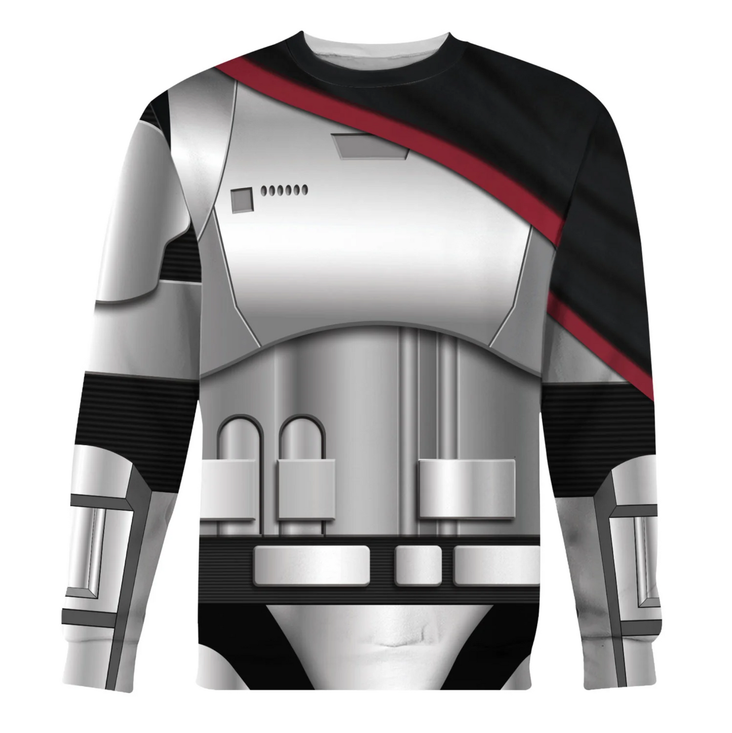 Starwars Hoodie Captain Phasma’S Armor Costume Starwars Cosplay T-Shirt Black Silver Unisex Adults - Trendy Gift For Men & Women