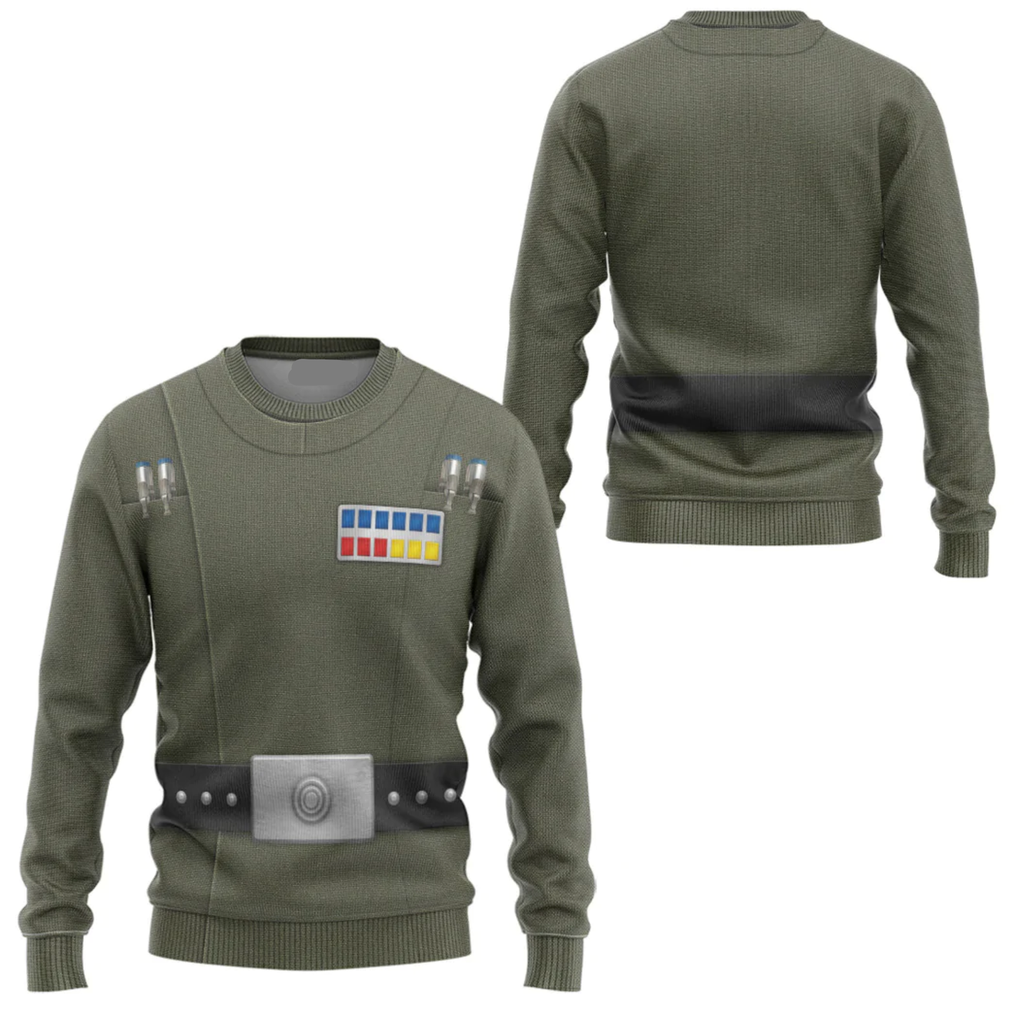 Starwars Hoodie Grand Moff Tarkin Costume Starwars Cosplay T-Shirt Green Unisex Adults - Trendy Gift For Men & Women