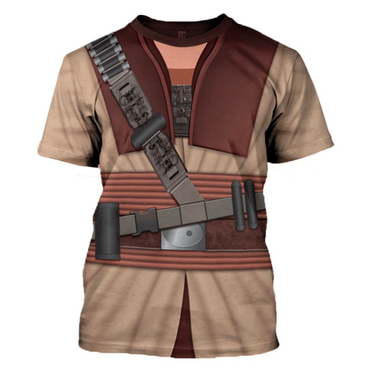 Starwars Hoodie Boushh Costume Starwars Cosplay T-Shirt Colorful Unisex Adults - Trendy Gift For Men & Women